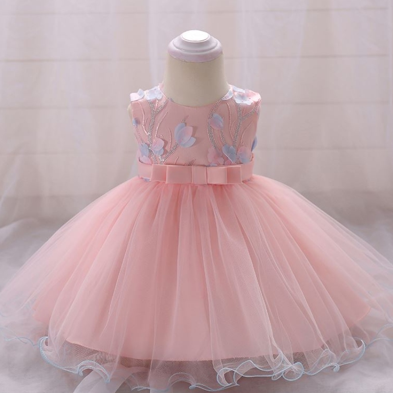 Baige Newborn Baby Ressing Baby Girl Кръщение дрехи Деца летни фроси дизайни L1848XZ