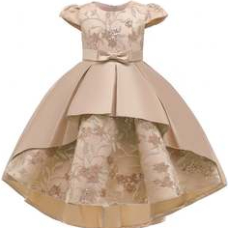 Baige висококачествен лятен фрок Kids Party Wear Flower Girl Western Party Формална рокля за рожден ден T5170