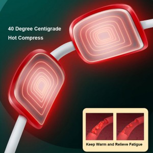 Преносим електрически пулсов масажор за облекчаване на болката, интелигентен масаж на шията с топлинен спусък на масагера на точ...