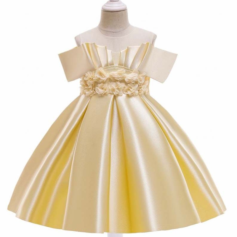Baige New Kids Princess Flower Dress