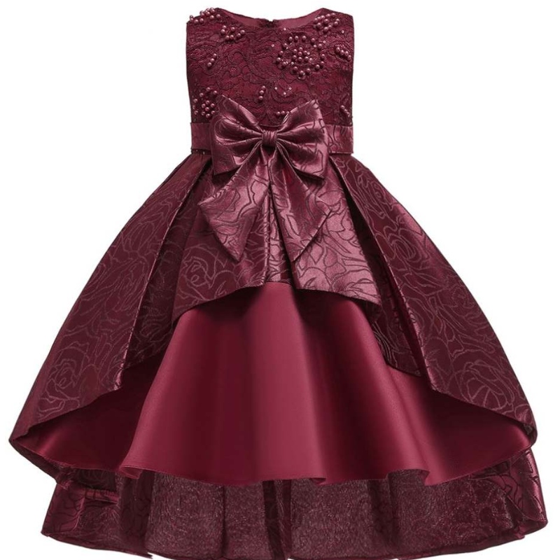 Baige 2020 Fashion Kids Dress Girl Summer Party Рожден ден Сватбена детска парти рокли 3 до 5 години момиче рокли T5176