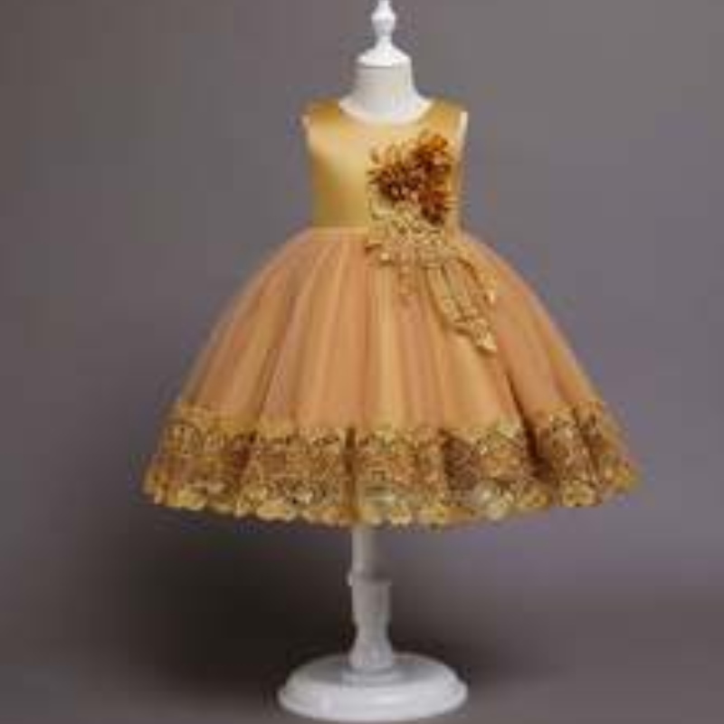 Baige New Fashion Christmas Kids Party рокля 3 to12years деца парти изпълнение топка рокля 68032