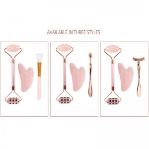 нефрит масаджър с ролки за лице