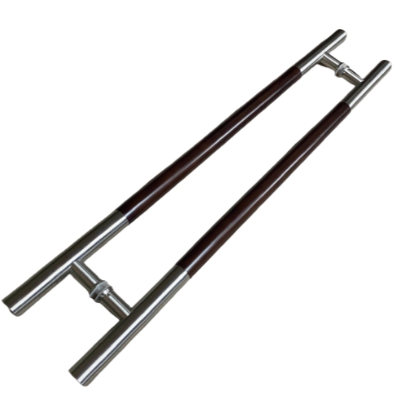 SS-039 Съвременна дървена захващаща дръжка за издърпване на стълба в стила на стълба, дръжка на стъклена врата от неръждаема стомана