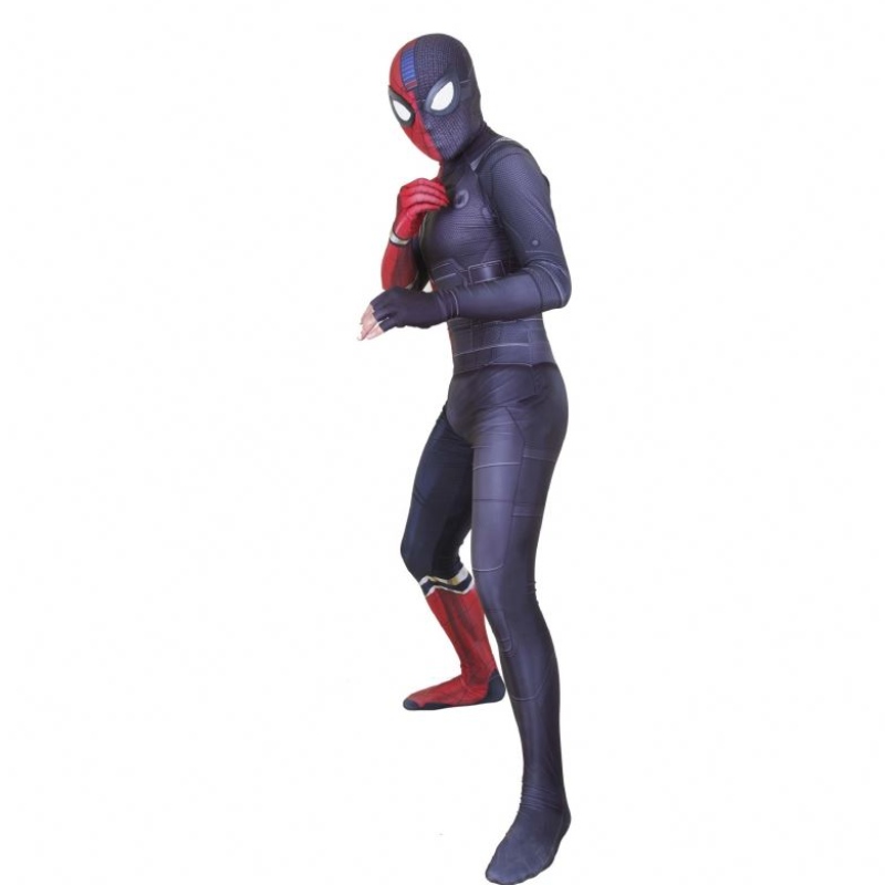 Spandex Stealth Seamed Superhero Amazing Spider Man Jumpsuit Halloween Косплей комплекти паяк човек костюм за мъже&kids