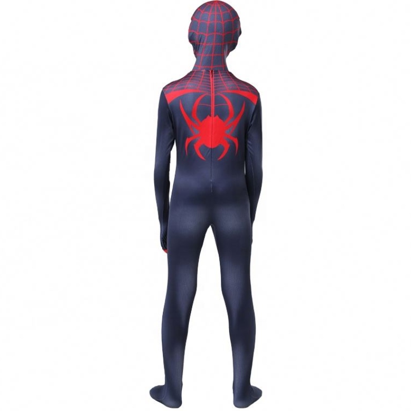 Нов дизайн Хелоуин Карнавален Спайдърмен няма начин домашен косплей черен Zentai Jumpsuity Spiderman костюм за деца с маска за лице