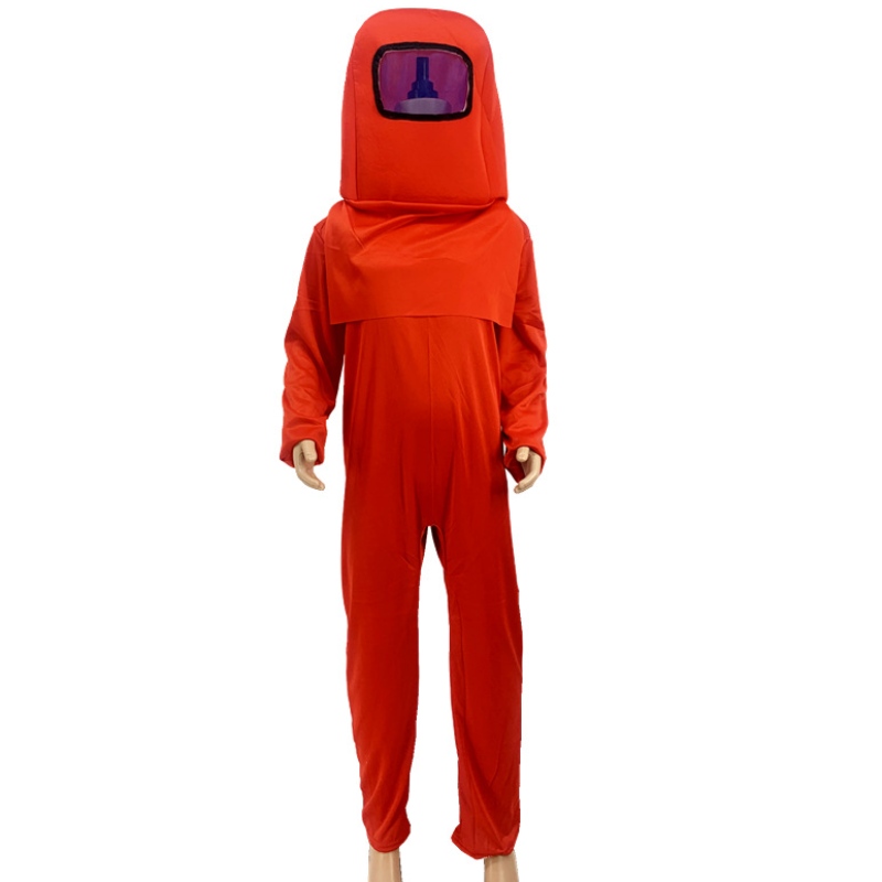 Детски астронавт костюм игра Костюм Red Blue Jumpsuit Halloween Backpack Косплей костюми за момчета деца