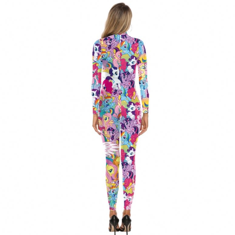 Tik tok сладък различен стил еднорог poly 3d печат дрехи за жени xmas Halloween Party Jumpsuit Anime Cosplay Costume