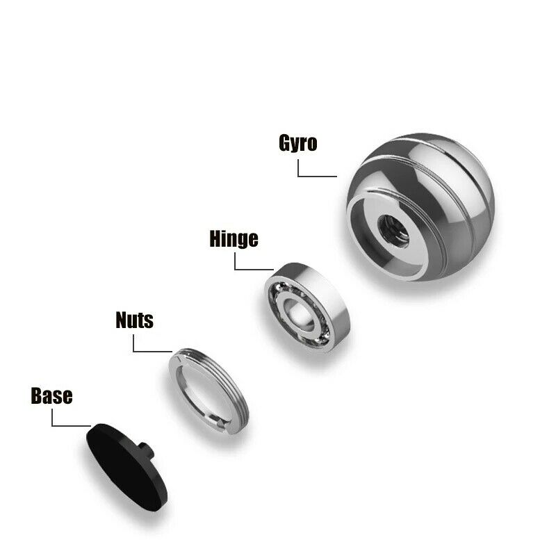 Нов дизайн на работния плот на работния плот Spinner Relief Toys Rotary Gyro Възрастни деца Алуминиева сплав Декомпресия Спинарна горна играчка