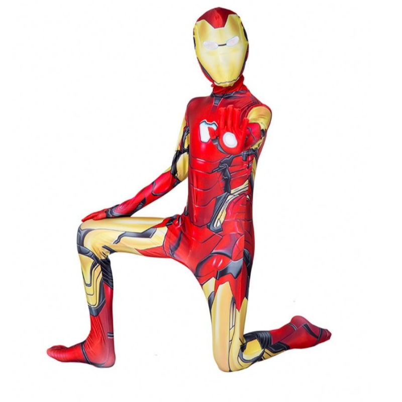 Хелоуин костюм на Ironman с възрастни деца Endgame Superheroes Kids Jumpsume Costume Възрастно дете карнавално парти