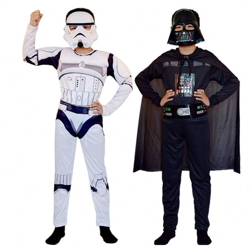 Trooper Skywalker Косплей костюм деца момчета Хелоуин Карнавално парти дрехи нос маска