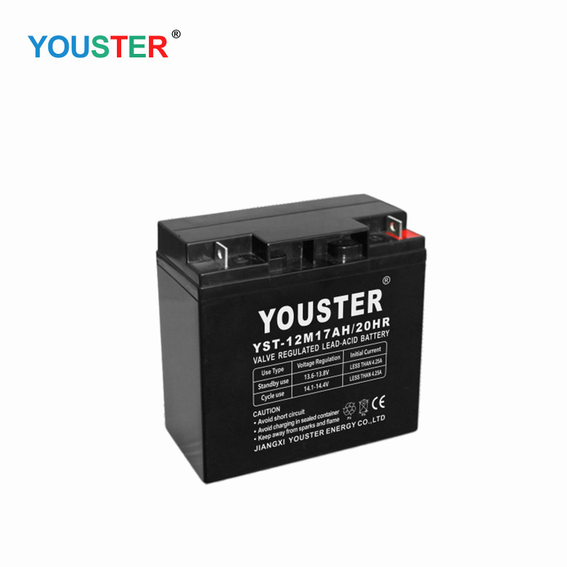 Запечатана поддръжка без батерия 12v 17AH Дълбоко цикъл батерия за слънчева енергия и вятърна енергия