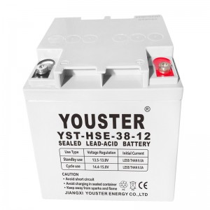 Китай Производител Акумулаторна оловна киселина VRLA 12V 38AH Слънчева захранваща система Оловна батерия