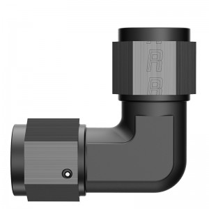 Женски към женски 90 градуса въртящ се съединител за монтаж адаптер Униоn Алуминий анодизиран