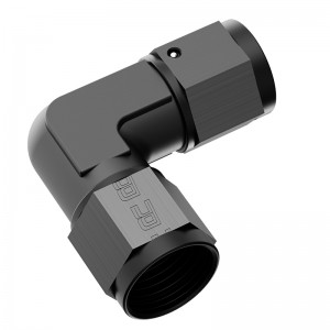 Женски към женски 90 градуса въртящ се съединител за монтаж адаптер Униоn Алуминий анодизиран