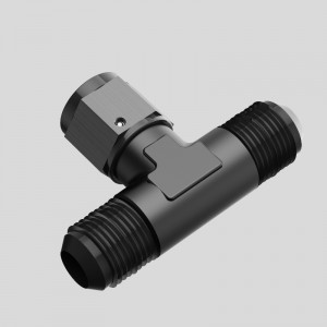 Мъжки адаптер за монтаж на чай с женски въртящ се страничен черен