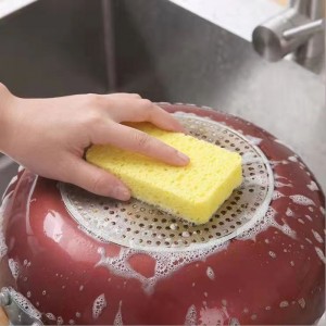 целулозна гъба квадратна компресирана гъба за миене на чинии за кухня компресирана естествена целулоза кухненски гъби