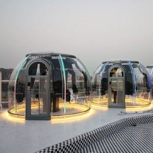 3.5 метра Луксозна прозрачна куполна палатка геодезична външна къмпинг куполна палатка за курортен хотел, къмпинг, дейности на от...