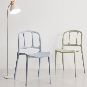 Модерни столове за кафе на открито ресторант за хранене с висококачествен подреждащ се салон пластмасов стол