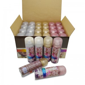 Цвят на косата спрей Коса и телесна бляскава разпределител прах спрей с блясък на косата спрей за коса