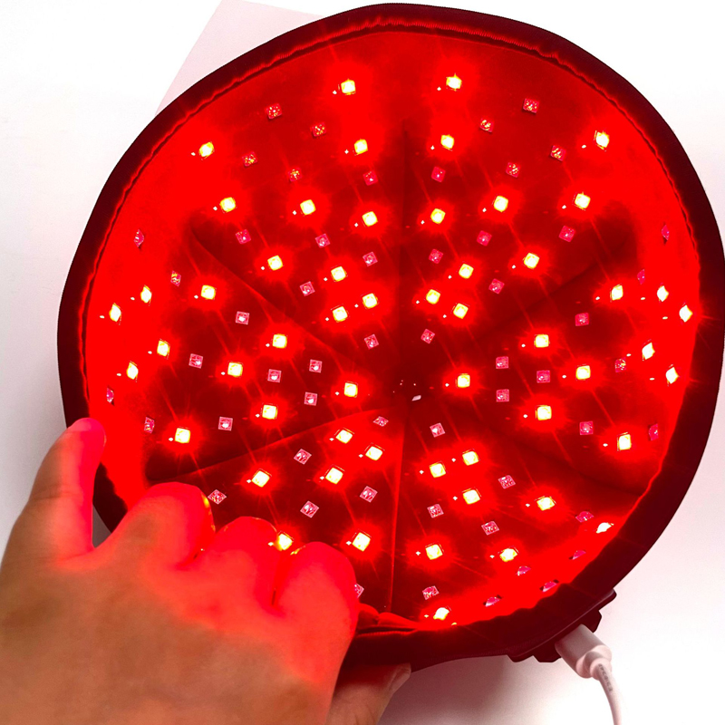 LED Червена терапия за терапия на терапията Капачка за растеж на косопада за инфрачервено лечение с терапия за прераждане