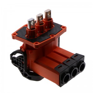 Нови енергийни превозни средства Високо ток конектор 200a 3 пинов конектор за дръжка на лакътя