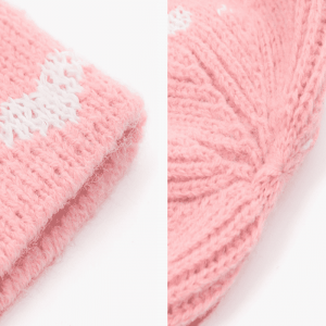 Отразяваща прежда, жакард плетена шапка