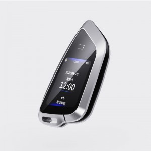 Интелигентен ключ за автомобил LCD, надграждане на ключ без ключ, лилав ключ за автомобил Автоматично заключване&Отключване на дис...