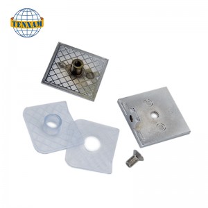 Единична дупка, наберена 0 градуса, фиксираща скоба