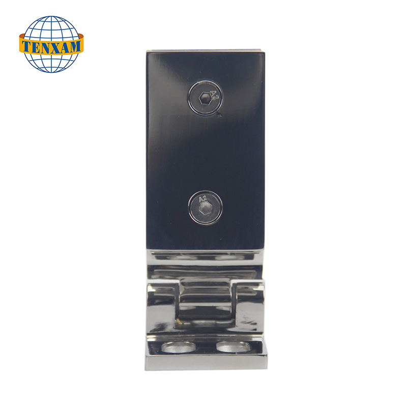 Единичен ръб 90 градуса стъклена скоба