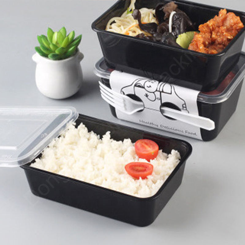 Кутии за храна контейнер за храна Красив за еднократна употреба твърда пластмасова PP контейнер за съхранение на храна