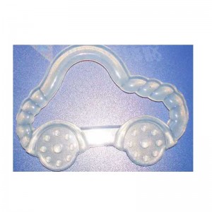 Нетоксични бебешки тийнейери Силиконови играчки BPA безплатна храна Смешно дъвчене Силиконов бебешки тинейър за бебета бебета, к...