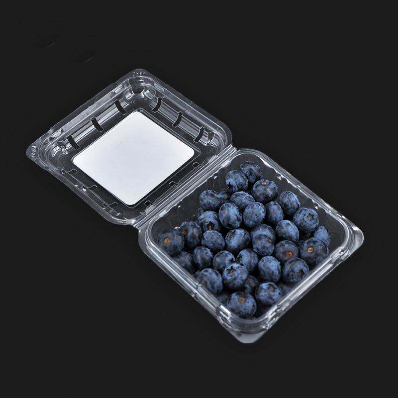 125g на едро прозрачна мидала боровинка за опаковка за опаковане на плодове контейнер с плодове