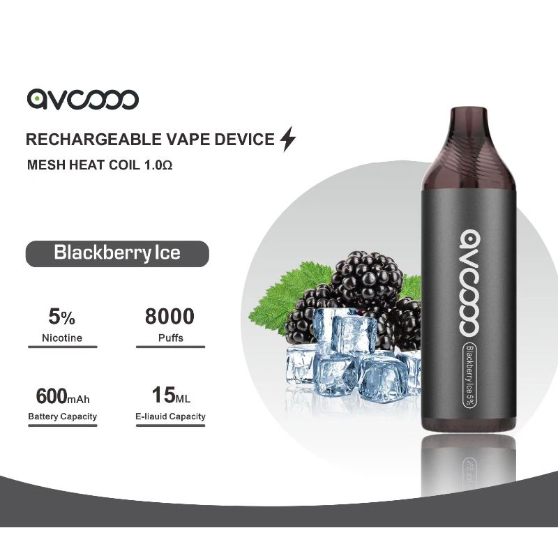 AVCOOO Акумулаторно устройство Vape 8000 пуфа