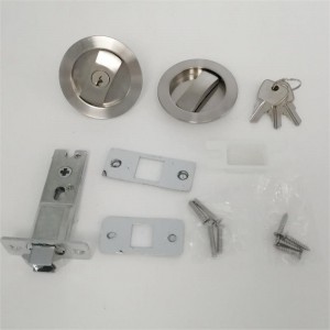 1602 Невидима плъзгаща се плевня дървена врата джобна дръжка на вратата с ключове с клавиши