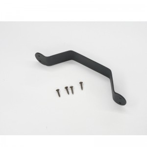 Комплект дръжка на вратата на BH003, черна плътна стоманена дръжка за издърпване за плъзгащи се врати за плевня, порти, гаражи, навеси