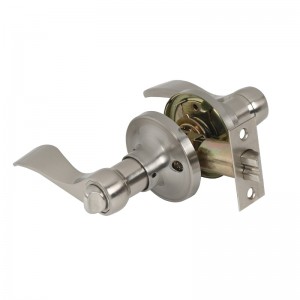 7306 Лостове за поверителност на вратата Сатен никел, класически вълна в стила Интериор Дръжка за клавиш за баня в спалня