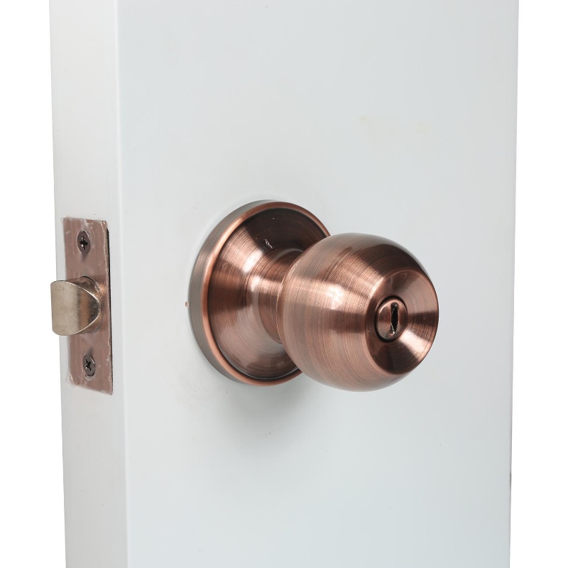 2501 Копче за поверителност на вратата за спалня и баня, интериор без ключове с ключ за врата- антик мед