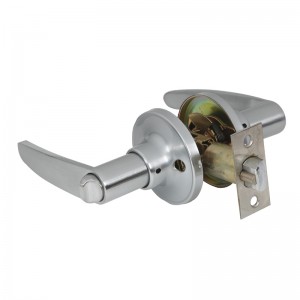 7302 Дръжка за поверителност на вратата с подвижна табела за ключалка, всички метални лоста за лост за врата за спалня и баня