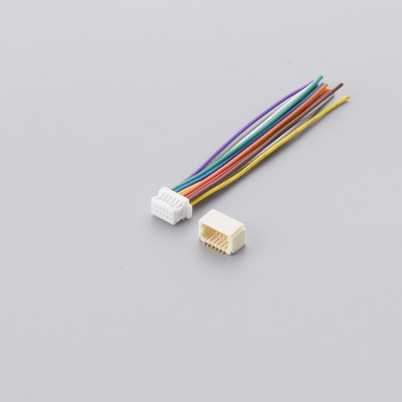 Мъжки щепсел от едро jst shd1.0mm shdr-12v-s-b 2*6p двоен ред терминална сглобяване на батерията Обезщетение Единичен меден кабел Персонализиране