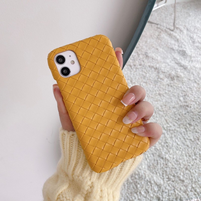 Защитна кожена калъфка, подходяща за Apple, Samsung, Huawei, OPPO и други мобилни телефони. Чист ръчно изтъкан калъф за мобилен телефон, различни цветове