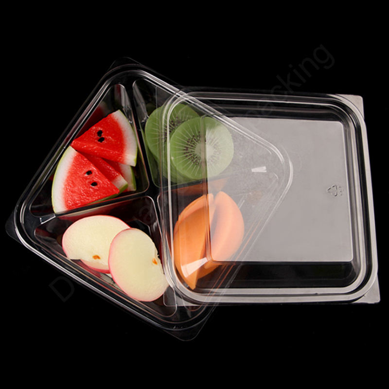 Пластмасови пластмасови пластмасови прозрачни плодови опаковки за контейнер за салата от салата с капак с капак