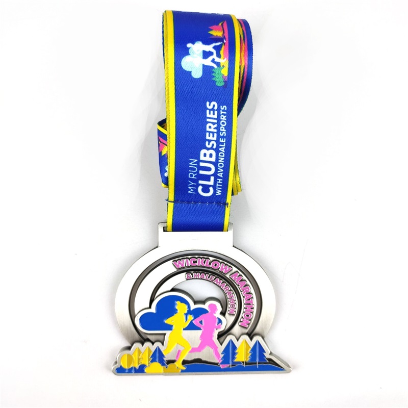 Медали за маратон медали цветни меки емайла метални медали