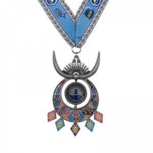 Специален дизайн Античен сребърен платен 4D спортни медали и панделка възпоменателни медали