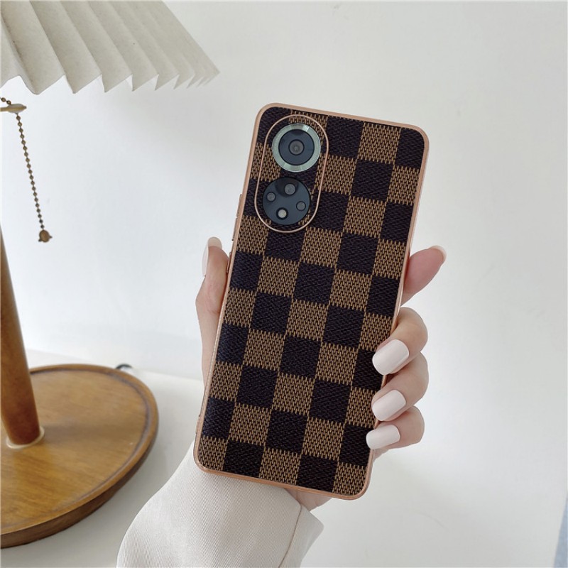 Подходящ е за калъф за мобилни телефони Huawei Mate50 и моден класически кариен серия мобилен телефон защитен кожен калъф, с добра устойчивост на падане, издръжливост и защита