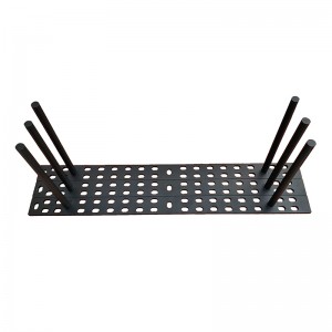 Висококачествена черна прахова пръскаща стоманена плаваща скоба с подвижен поддържащ прът