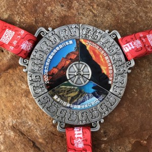 Медал 3D UV печат персонализирана форма лого метално спортен медал за търгове на едро