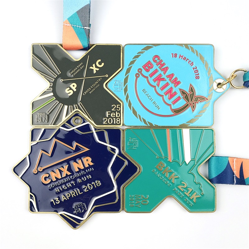 Персонализирани медали емайл 3D Gold Metal Award Marathon Running Sport Medal