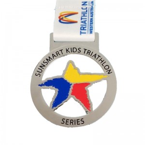 Die Cast Medals Gold Metal Award 3D триатлон медал спортен медал