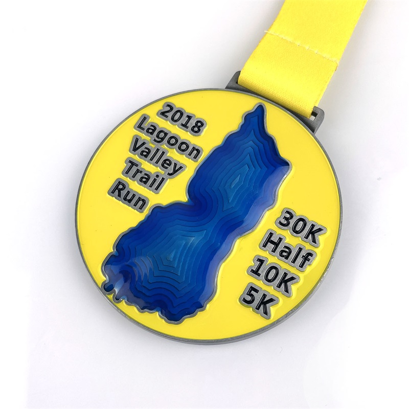 Zinc Alloy Die Casting Medal UV Print Custom Half Merathon Medals